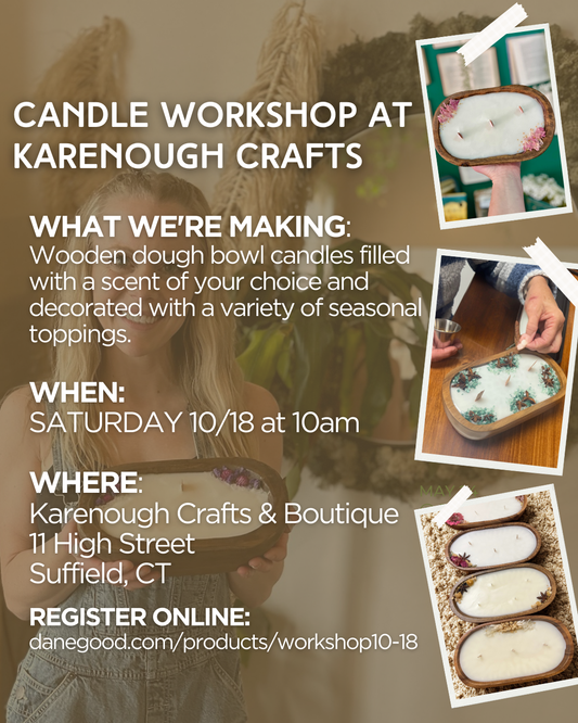 CANDLE WORKSHOP AT KARENOUGH CRAFTS 10/18